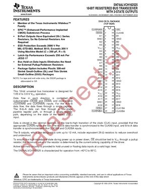 74ALVCH162525DLRG4 datasheet  